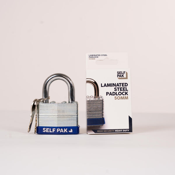 laminated steel padlock